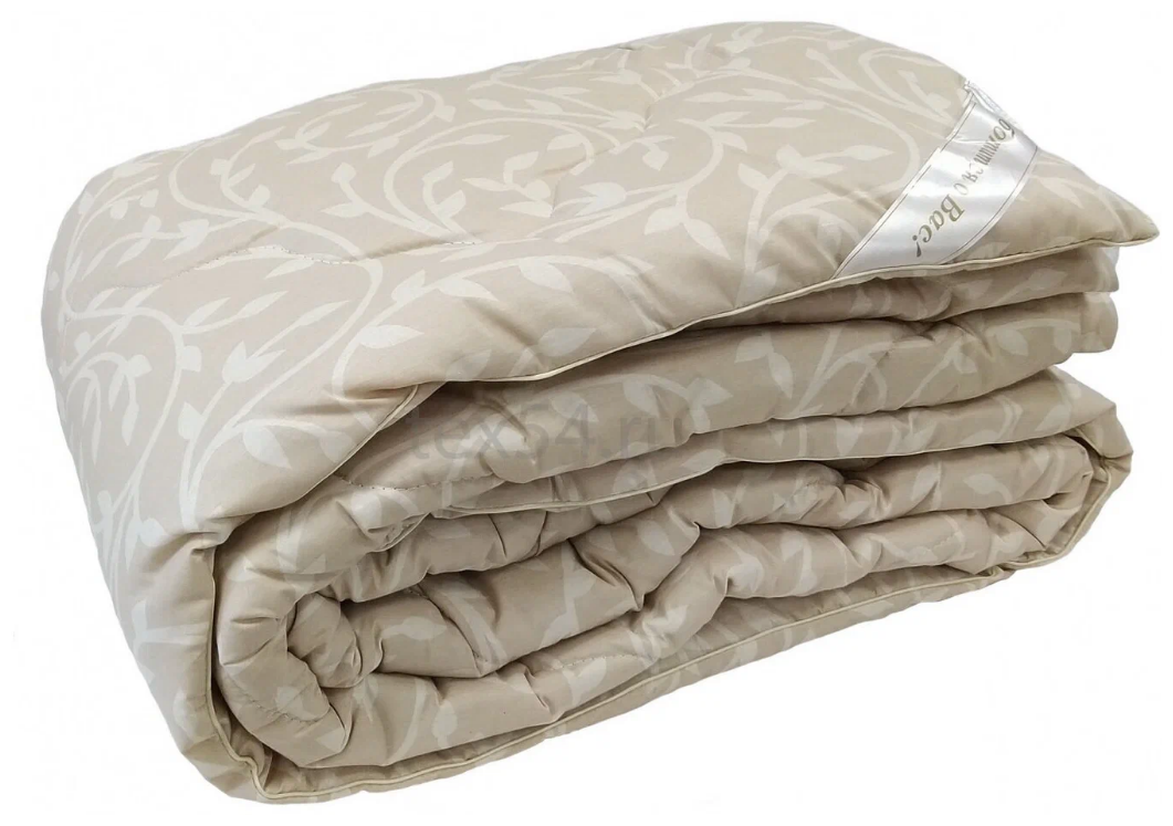 Одеяло Эльф из Верблюжьей шерсти "Cotton" классическое, 1.5-спальное - фотография № 3