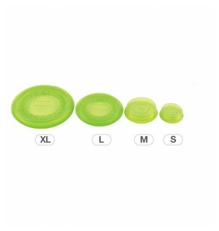 Набор силиконовых крышек Capflex, ø5,5 см, зеленый, 2 шт., Silikomart, 25.029.90.0061 - фотография № 9