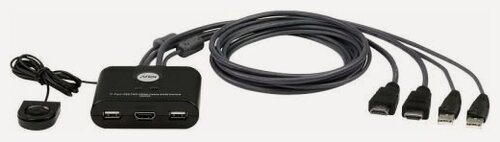 Изображение товара Консоль KVM Aten CS22HF-AT 2-Port USB FHD HDMI Cable KVM Switch