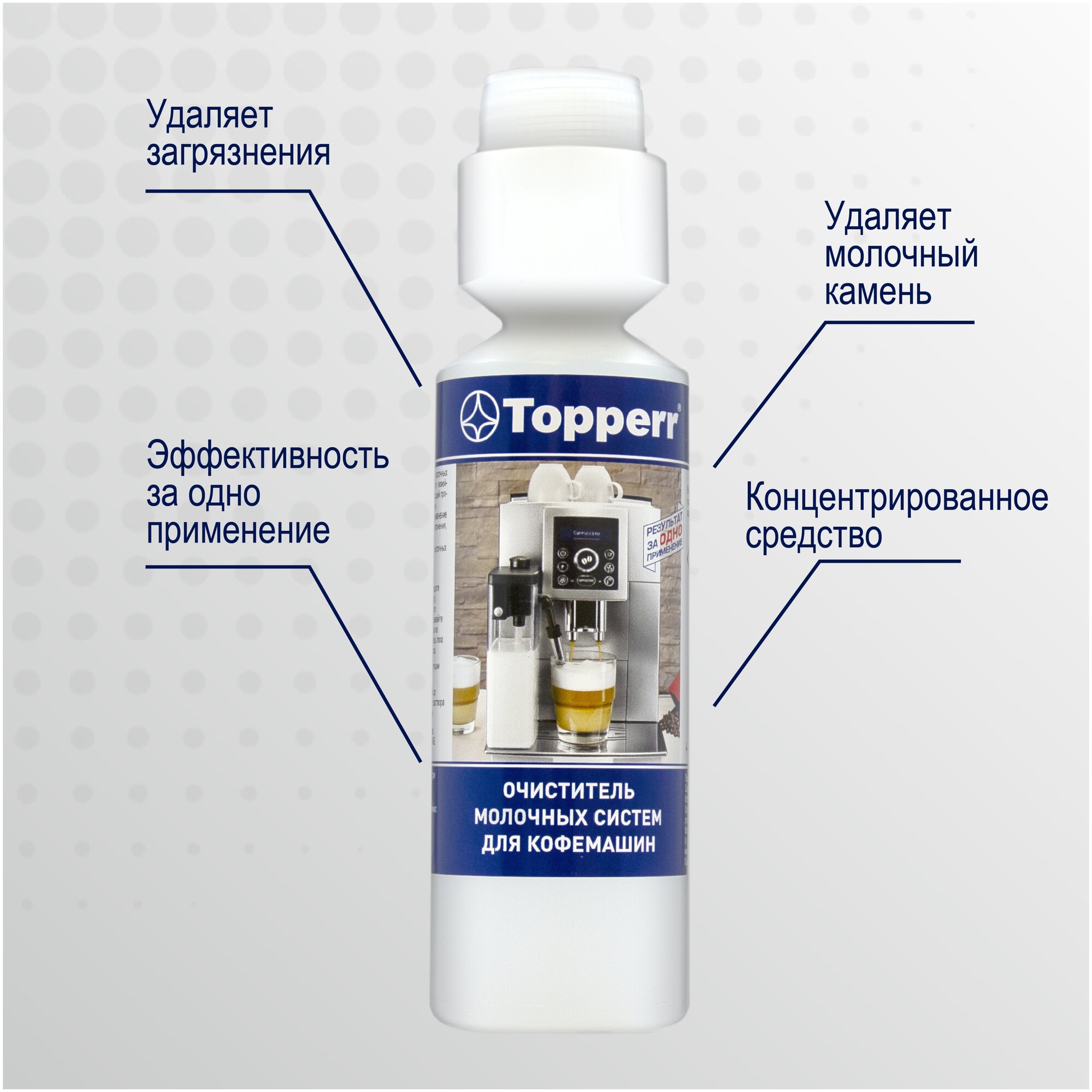 Для очистки кофемашины 3042 Topperr, 250 мл, 500 г - фотография № 3