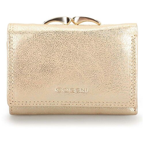 Портмоне Cossni, фактура гладкая, желтый