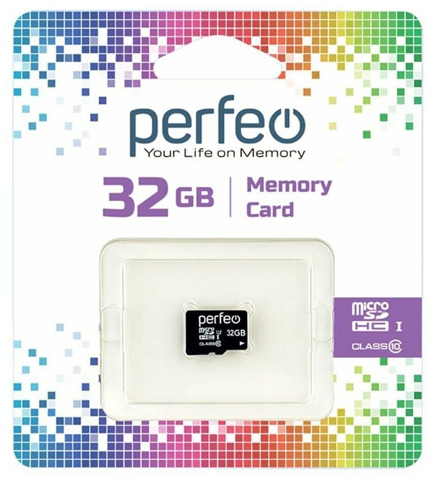 Карта памяти PERFEO microSDHC 32Gb Class 10 UHS-I U1