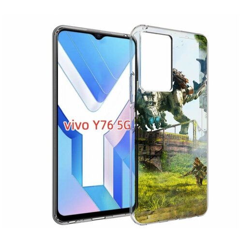 Чехол MyPads Horizon Zero Dawn для Vivo Y76 5G задняя-панель-накладка-бампер