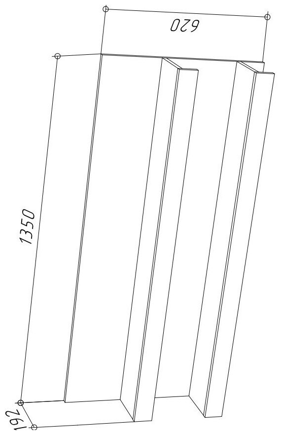 Полка навесная STERN T-13 Дуб Сонома - фотография № 2