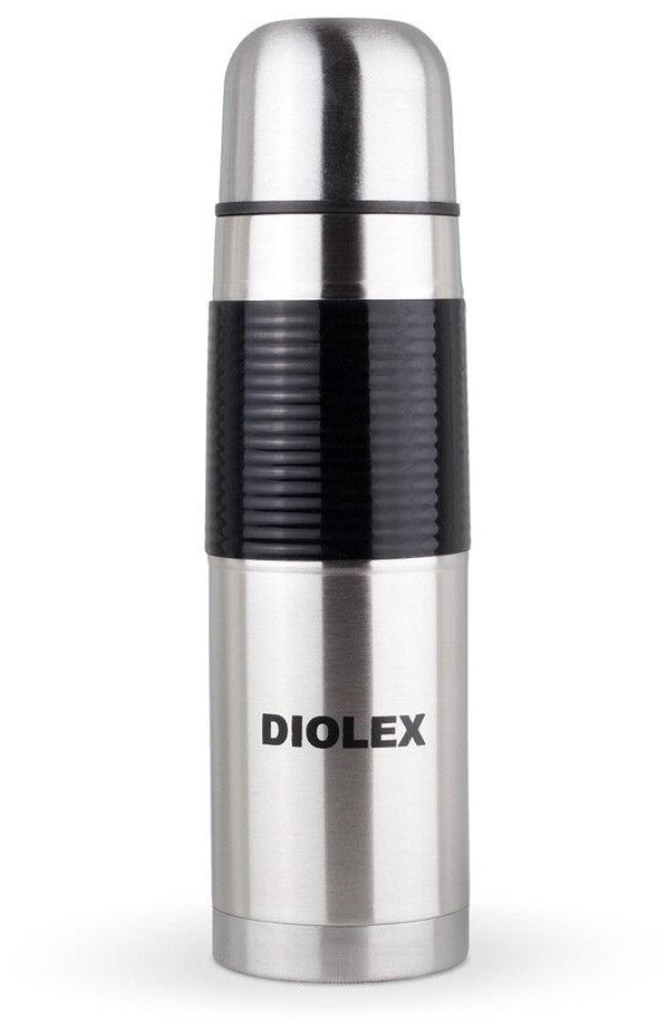 Термос с узким горлом Diolex DXR-500-1, резиновый держатель, 500 мл