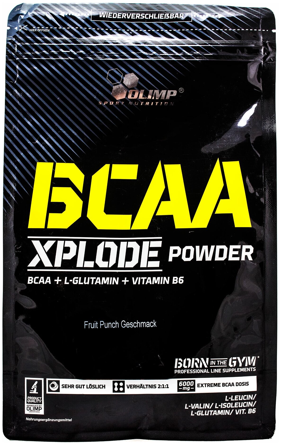Аминокислоты BCAA (БЦАА) Olimp BCAA Xplode (1000 г) Фруктовый пунш