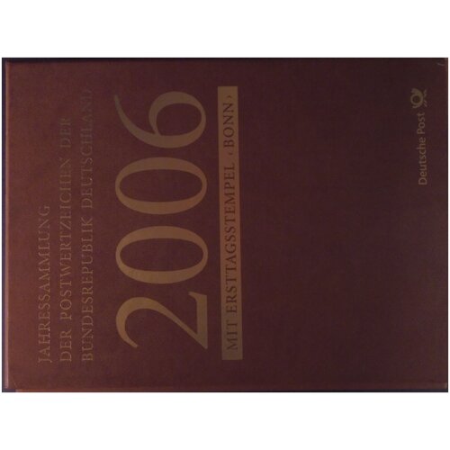 Ежегодная коллекция почтовых знаков Германия 2006 Бонн ежегодная коллекция почтовых знаков германия 2000 бонн