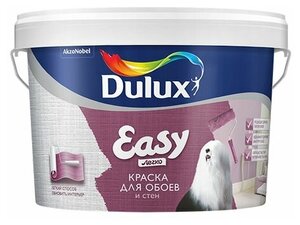 <b>Краска</b> водно-дисперсионная Dulux Easy влагостойкая моющаяся матовая Матовая водно-дисперсионная крас