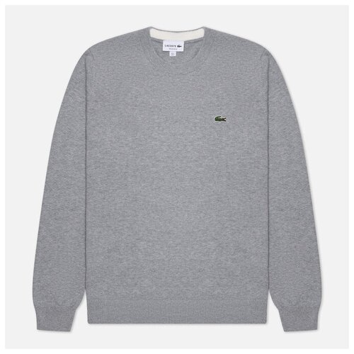 Мужской свитер Lacoste Crew Neck Organic Cotton серый, Размер XXL