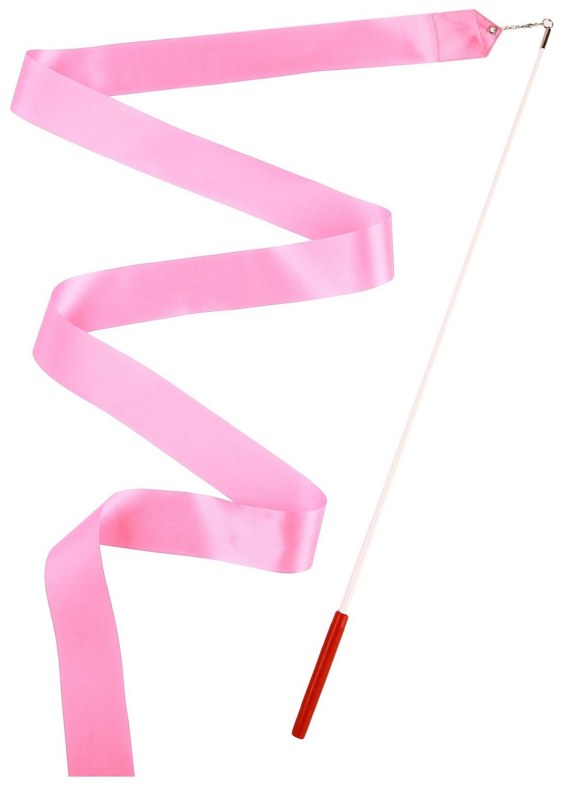 Лента Grace Dance, гимнастическая, с палочкой, длина ленты 6 м, длина ленточки 60 см, цвет розовый