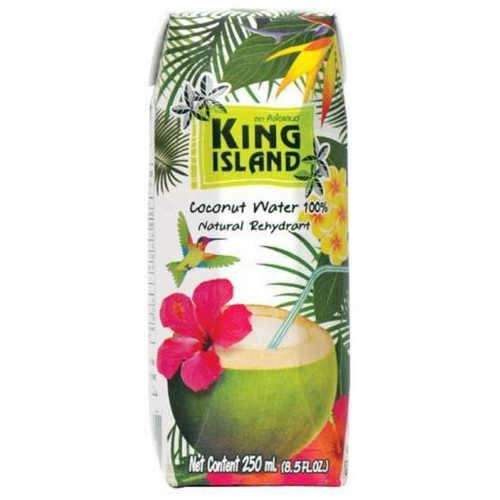 Вода кокосовая King Island 100%, без сахара, 0.25 л