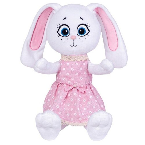 Мягкая игрушка «Зайка Эмми в платье», 25 см плед texrepublic кролик розовый мех 200х220 см