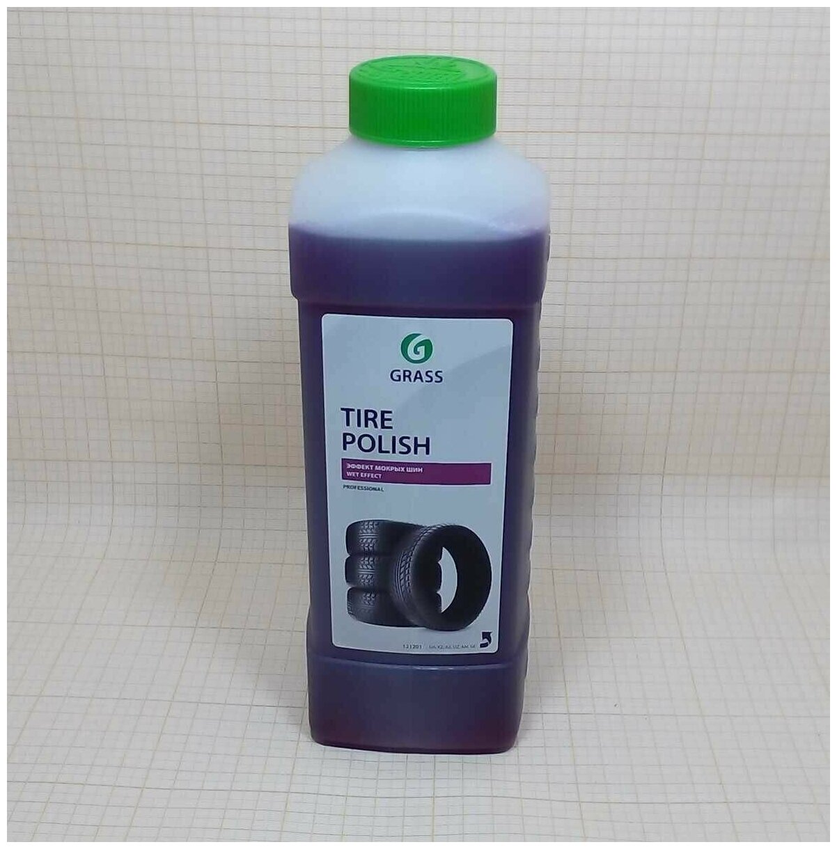 Полироль чернитель шин "Tire Polish" (канистра 1 л) Grass - фото №2