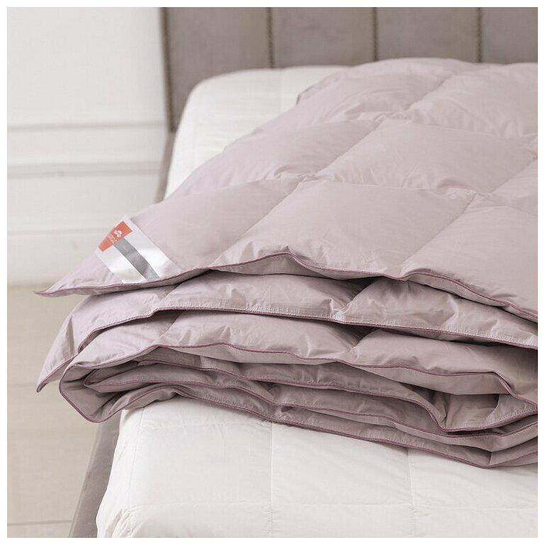 Одеяло натуральное, пухоперовое Kariguz Special Pink, 150х200, гусиный пух перо, легкое, всесезонное - фотография № 3