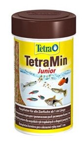 Корм для аквариумных рыб Tetra TetraMin Junior 100 мл (хлопья мини хлопья) - фотография № 9