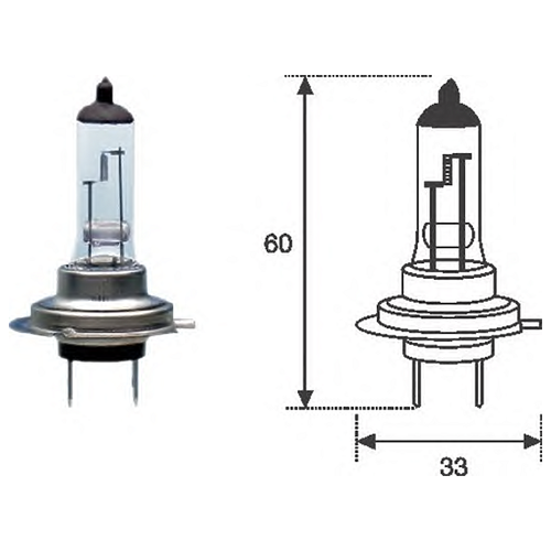 Лампа h7 12v [standart], magneti marelli, 002557100000