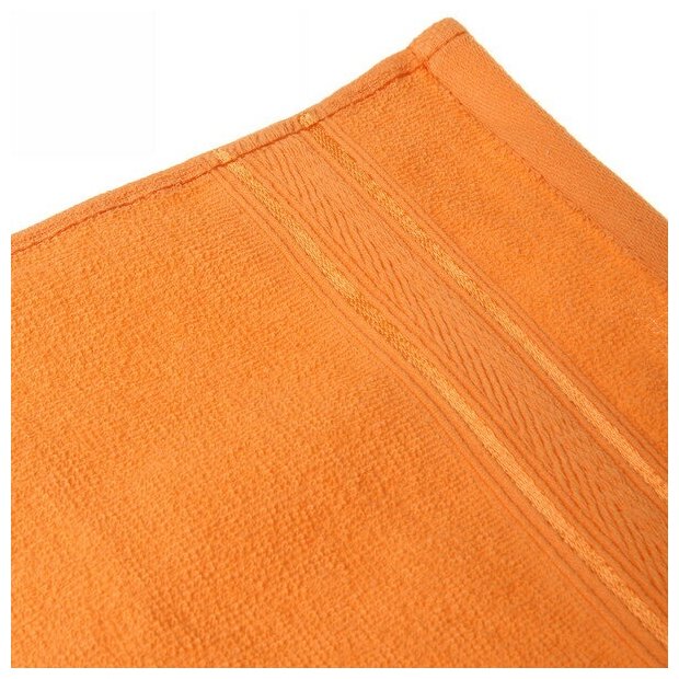 Полотенце махровое 30*50см «Comfort» цвет оранжевый 03010 плотность 300гр/м2 - фотография № 4
