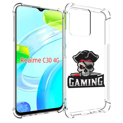 Чехол MyPads Gaming-2 для Realme C30 4G / Narzo 50i Prime задняя-панель-накладка-бампер чехол mypads порода кошки британская длинная для realme c30 4g narzo 50i prime задняя панель накладка бампер