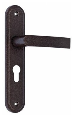 Ручка дверная на планке Меттэм для ЗВ4 НР0901 (плоская) медный антик