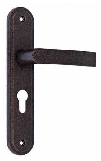 Ручка дверная на планке Меттэм для ЗВ4 НР0901 (плоская) медный антик