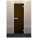 Дверь для бани "Хамам Лайт бронза". 1900х700 мм - изображение