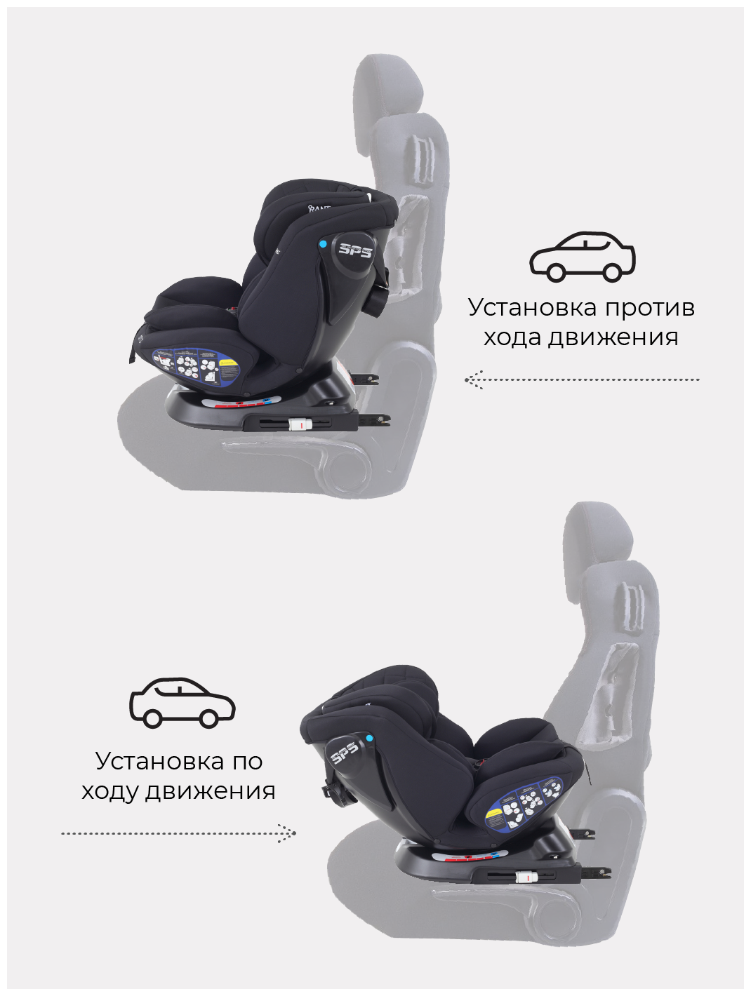 Автокресло Rant Nitro isofix UB619 группа 0+/1/2/3 от 0 до 12 лет вес 0-36 кг рост 40-145