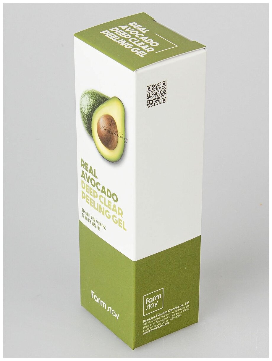 Отшелушивающий гель с экстрактом авокадо FarmStay Real Avocado Deep Clear Peeling Gel 100 мл - фото №11