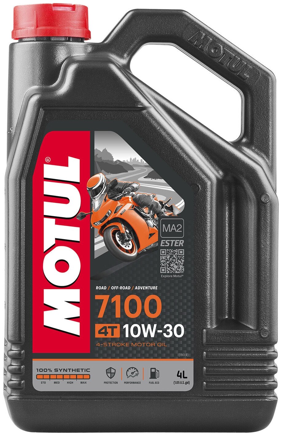 Полусинтетическое моторное масло Motul 7100 4T 10W30