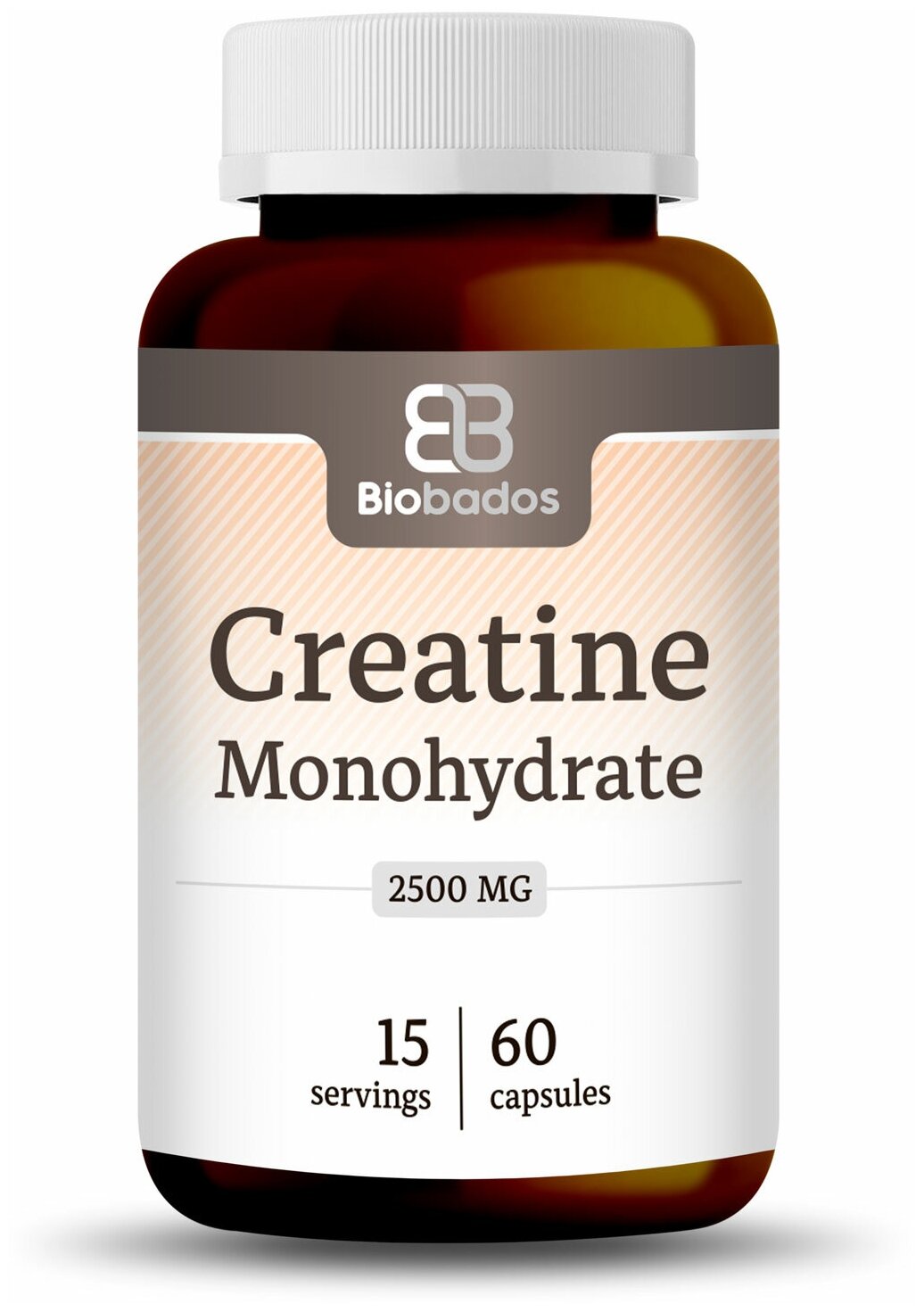 BIOBADOS / БиоБадос / Creatine Monohydrate BIOBADOS 2500 мг 60 капс