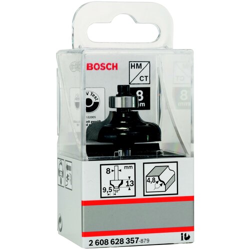 BOSCH Фреза 2.608.628.357 профильная, 2 лезвия, хв-8мм