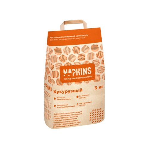 NAPKINS наполнитель Кукурузный наполнитель 4,2 л 10цт03 3 кг 49042 (2 шт)