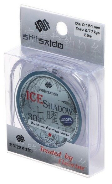 Леска Shii Saido Ice Shadow диаметр 0181 тест 277 кг 30 м прозрачная