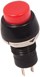 Выключатель-кнопка Rexant Micro ON-OFF красная (250В 1А (2с)) (PBS-20А) {36-3070}