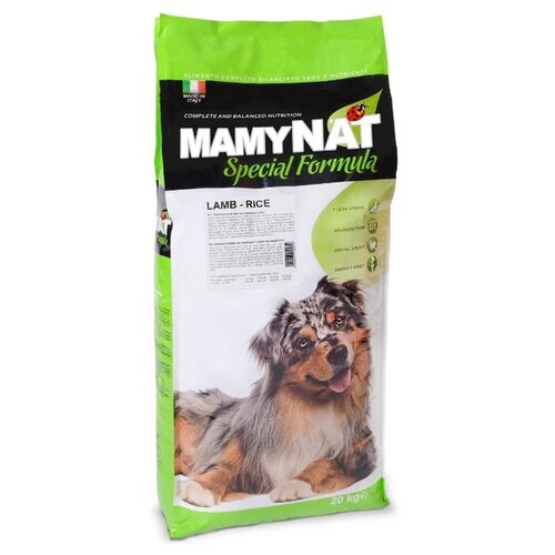 Сухой корм MamyNAT Lamb  & Rice для собак с чувствительным пищеварением, 20 кг.