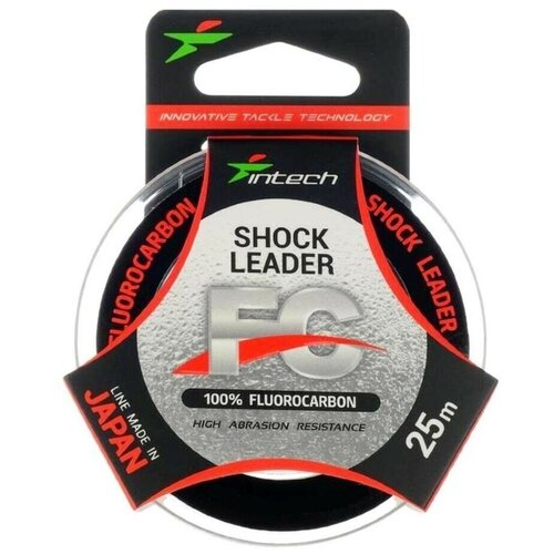 флюорокарбон intech fc shock leader 25м 0 455mm 10 7kg 24lb Intech Леска флюорокарбон Intech FC Shock Leader 0,333мм 6,4кг 25м