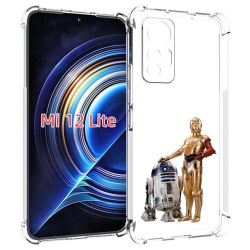 чехол mypads starwars звездные войны для xiaomi mi 11 экран 6 81 задняя панель накладка бампер Чехол MyPads starwars-звездные-войны для Xiaomi 12 Lite задняя-панель-накладка-бампер