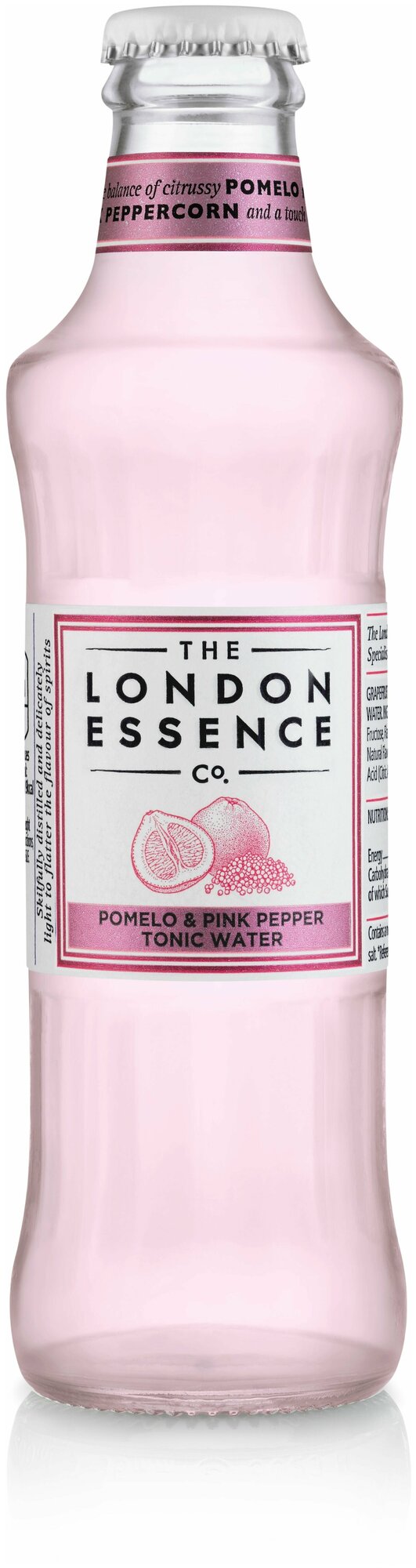 Напиток газированный London Essence Pomelo&Pink Pepper Tonic Water (Помело и розовый перец) 0,20л, стекло, 1шт - фотография № 2