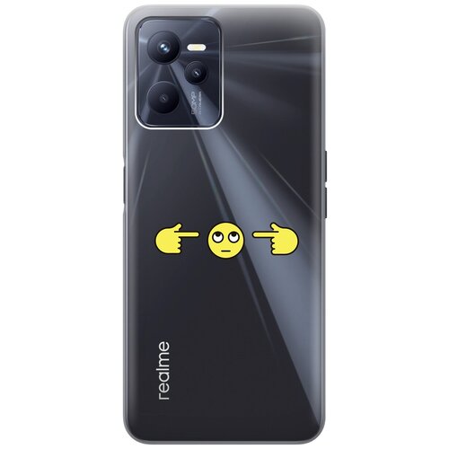 Силиконовый чехол с принтом Not Listening для Realme C35 / Рилми С35 силиконовый чехол с принтом not listening для realme 9 рилми 9