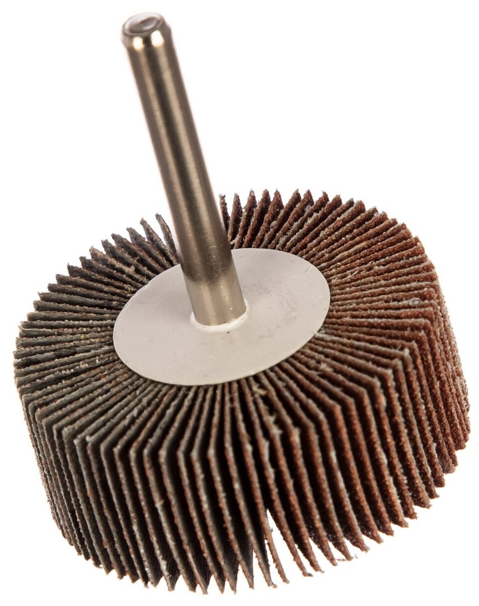 Круг шлифовальный веерный лепестковый на шпильке Кедр, P 60, 60 x 30 мм - фотография № 4