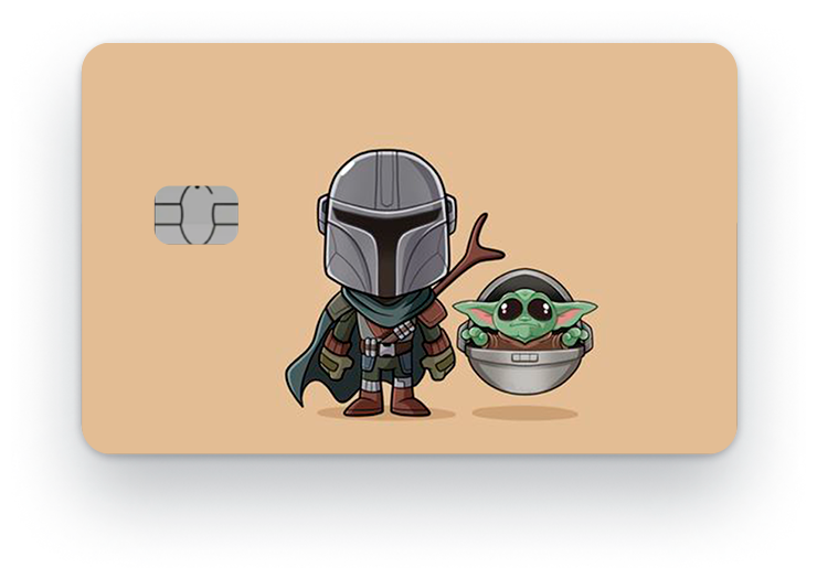 Наклейка на банковскую карту, стикер на карту, маленький чип, мемы, приколы, комиксы, стильная наклейка Звездные Войны, Star Wars №27