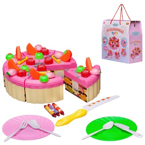 Игровой набор ABtoys Помогаю Маме PT-01789 розовый/бежевый susy card свечи для торта детские в полоску 12 шт
