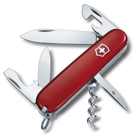 Нож Victorinox Spartan, 91 мм, 12 функций, красный