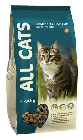 ALL CATS корм сухой для взрослых кошек с курицей, пп, 2,4 кг - фотография № 6