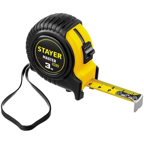 Измерительная рулетка STAYER Standard 34025-03, 16 мм х3 м рулетка stayer master 34025 03