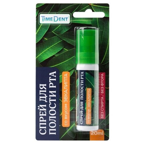 Спрей для полости рта Oleos TimeDent со вкусом Эвкалипта, 20 мл