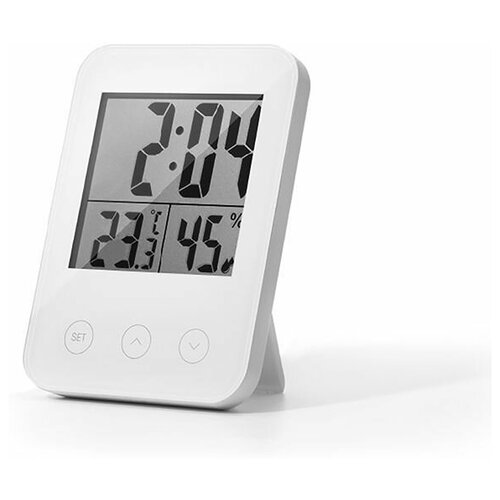Термометры Halsa (hls-e-101) Цифровой Сенсорный Термогигрометр . halsa метеостанция комнатная с часами и датчиком влажности hls e 101