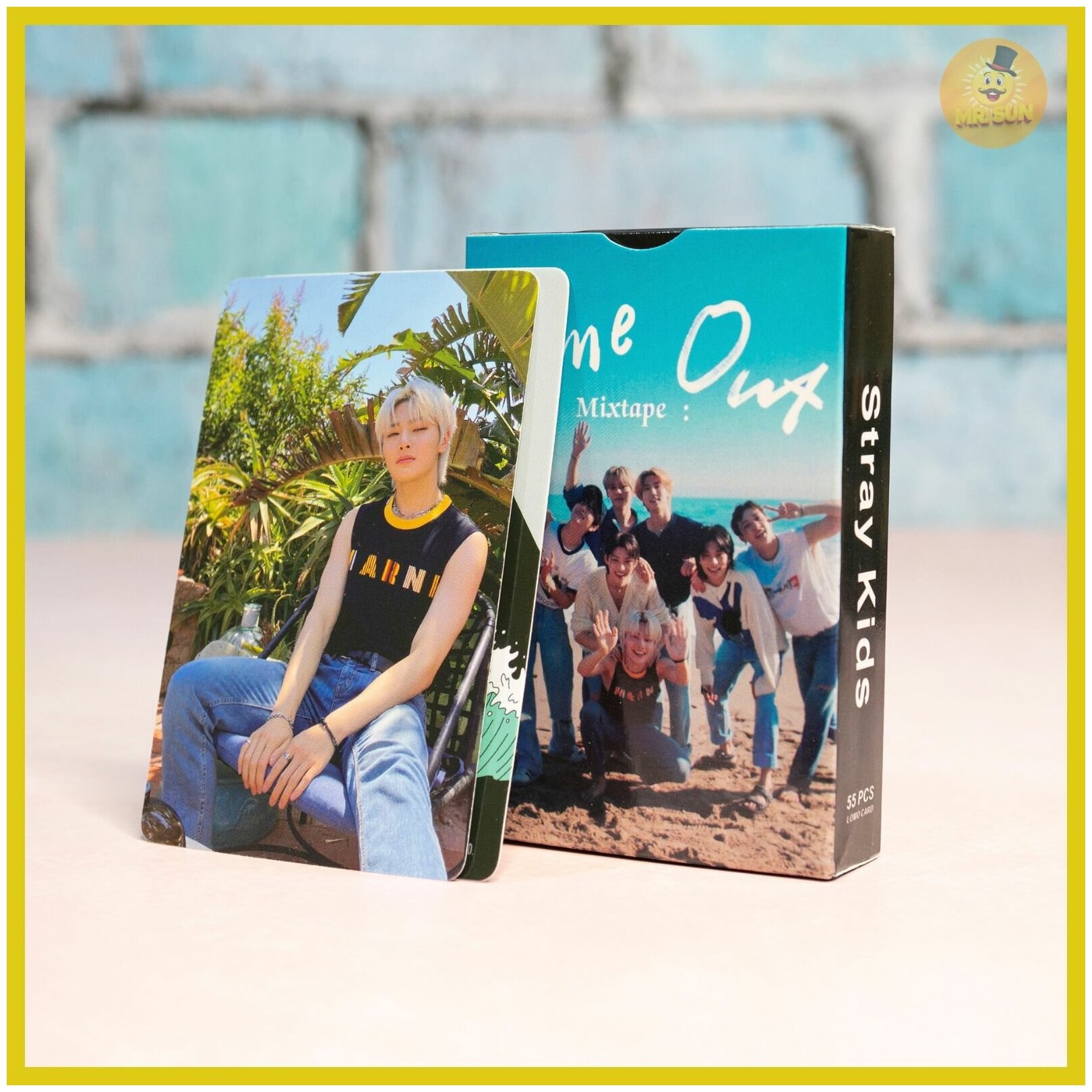 Карточки Stray kids кпоп карты "Time out", 55 шт., разноцветные, размер 8.5х5.5