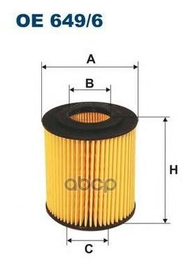 Фильтр Масл. Bmw Mot. N40/43/45/46 2001 => Filtron арт. OE6496