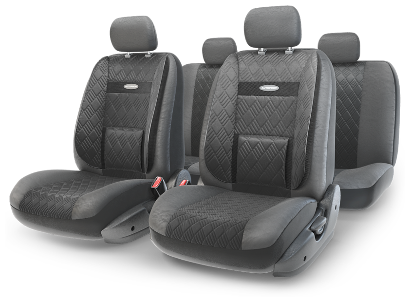 Чехлы на сиденья универсальные COMFORT COM-1105GP BK/BK