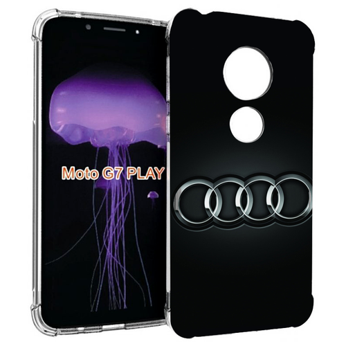 Чехол MyPads ауди audi 2 для Motorola Moto G7 Play задняя-панель-накладка-бампер